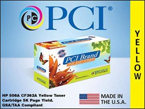 Pci CF362A-PCI Brand Alternative Hp Cf362a 508a Yellow Toner Cartridge