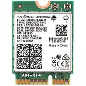 Intel AX201NGW Wi-fi 6 Ax201 Wireless Card - Bluetooth 5.1 - 2.4 Ghz -