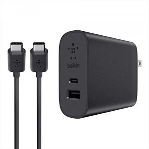 Belkin F7U022DQ06-BLK Usb-c + Usb-a Home Charger + Cable (usb Type-c)