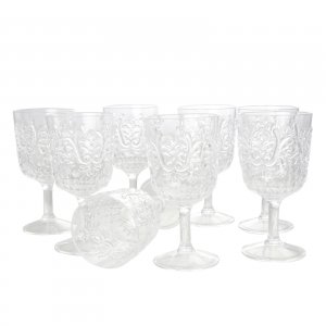 Studio 120899.01 Elmira 8 Piece 16 Ounce Clear Acrylic Drinking Goblet