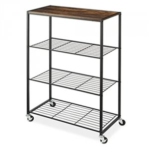 Whitmor 6764-10296 Rolling 4 Tier Storage Shelves