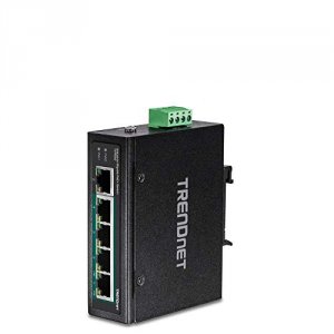 Trendnet TI-PG50 5-port Industrial Gigabit Poe + Din-rail Switch