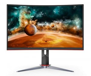 Aoc CQ27G2-B-R 27  Qhd 2k 2560x1440 Hdmi Displayport Curved Gaming Mon