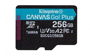 Kingston SDCG3/256GBSP 256gb Microsdxc Canvas Go Plus 170r A2