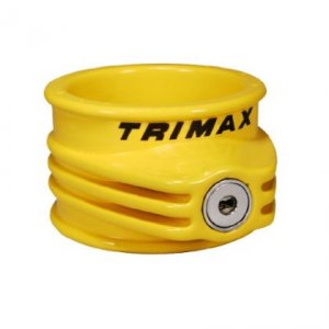 Trimax TFW55 Ultra Tough 5th Wheel Trailer Lock-yellow