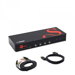 Siig CE-DP0G11-S1 Ac Ce-dp0g11-s1 4pt Dp1.2 Smart Console Kvm Switch W