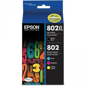 Original Epson T802XL-BCS C13t356920 Ultra Black High Capacity And Col