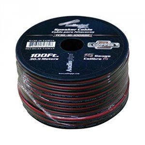 Audiopipe TCBL16100RBC 16 Gauge 100% Copper Series Speaker Wire - 100 