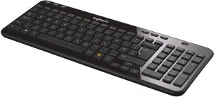 Logitech 920-004090 Wireless Keyboard K360 Canadian French Glossy Blac