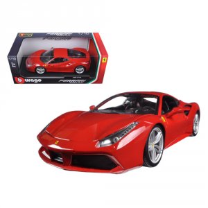 Bburago 16008r Brand New 118 Scale Diecast Car Model Of Ferrari 488 Gt