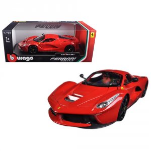 Bburago 16001r-bk Brand New 118 Scale Diecast Car Model Of Ferrari Laf