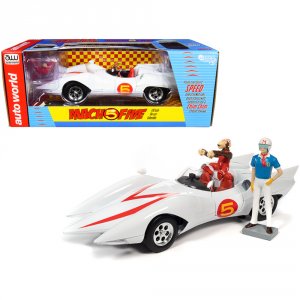 Autoworld AWSS124 Brand New 118 Scale Diecast Car Model Of Mach 5 Five