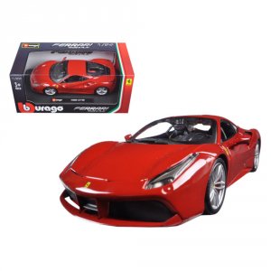 Bburago 26013r Brand New 1:24 Scale Diecast Model Car Of Ferrari 488 G