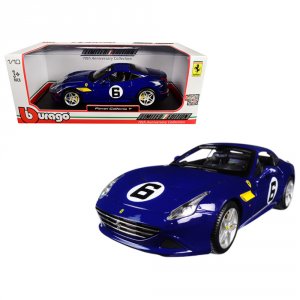 Bburago 76104 Starsun Depot Ferrari California T Blue Sunoco 6 70th An