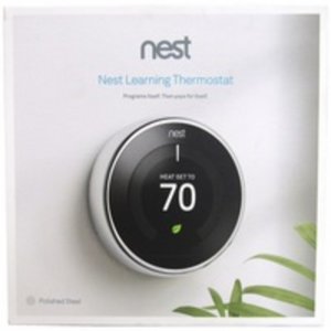 Nest T3019US Google Nest  Learning Thermostat - 3rd Gen - Polished Ste