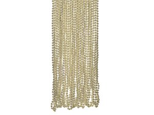 Bulk KA827 4 Pack Gold Metallic Bead Necklaces