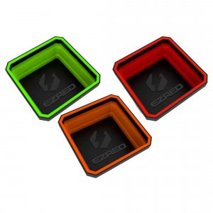 Ezred EZTRAYCLR Collapsible Magnetic Parts Tray Set Of 3