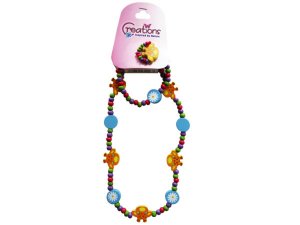 Bulk DD344 Creations 3 Piece Giraffe Themed Necklace Bracelet  Ring Se