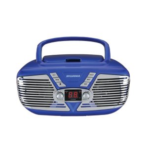 Sylvania SRCD211-BLUE Rtro Prtbl Cd Bmbox Blu