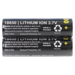 Ultralast UL1865-26-2P 2-pack 18650 Rechargeable Batteries - 2600mah