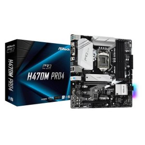 Asrock H470M PRO4 Mb H470m Pro4 S1200 H470 Ddr4 128gb Pcie Hdmi Dp Sat