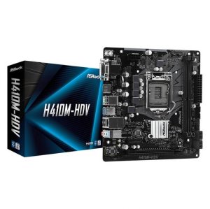 Asrock H410M-HDV Mb H410m-hdv S1200 H410 Ddr4 64gb Pcie Hdmi Dp Sata M