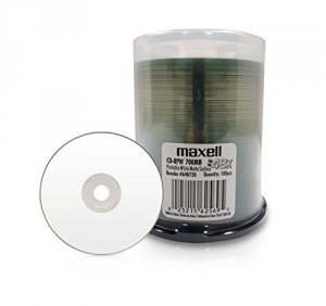 Hitach  Maxell Cd-r 48x 80min White Inkjet Printable 100pk