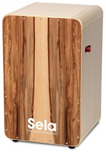 Sela SE010 Se 010 Ca Pro Satin Nut Professional Cajon With Snare Onoff