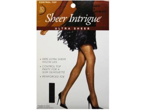 Bulk GW840 Sheer Intrigue Off Black Ultra Sheer Control Top Pantyhose 