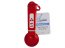 Bulk FD301 Set Of 5 Red Plastic Measuring Spoons