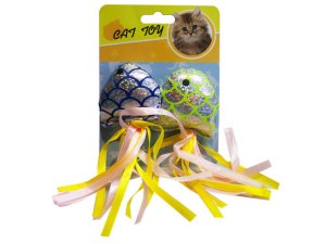 Bulk DI695 2 Piece Fish Cat Toy