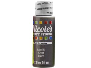 Bulk CH780 Nicoles 2 Oz Acrylic Craft Paint In Dorian Gray