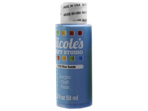 Bulk CH699 Nicoles 2 Oz Acrylic Craft Paint In Blue Suede