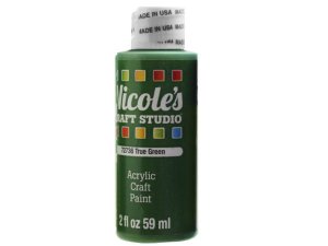 Bulk CH727 Nicoles 2 Oz Acrylic Craft Paint In True Green