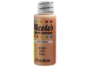 Bulk CH708 Nicoles 2 Oz Acrylic Craft Paint In Fleshtone