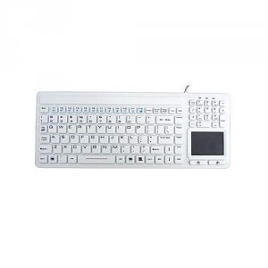 Acecad KB-IKB107W Usb Silicon Kb Wtouchpad,washable,white