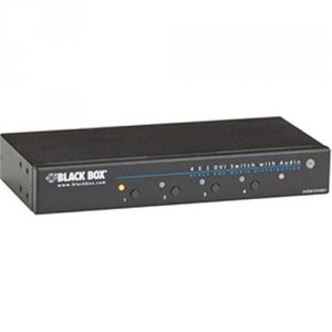 Black AVSW-DVI4X1 4 X 1 Dvi  Audio Switch