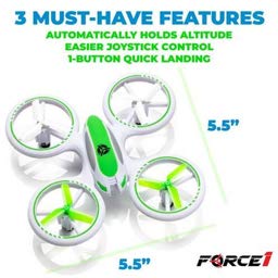 Relaunch F1-UFO300-WHT Force1 Ufo 3000 Mini Led Toy Drone