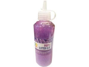 Bulk CS169 Horizon 2.98oz Lavender Glitter Glue With Squeeze Top