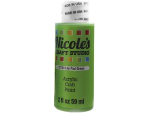 Bulk CH716 Nicoles 2 Oz Acrylic Craft Paint In Lily Pad Green