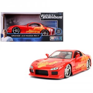 Jada 30747 Orange Julius\' Mazda Rx-7 Fast  Furious Movie 124 Diecast 