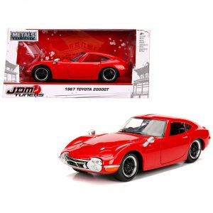 Jada 30447 1967 Toyota 2000gt Coupe Red Jdm Tuners 124 Diecast Model C