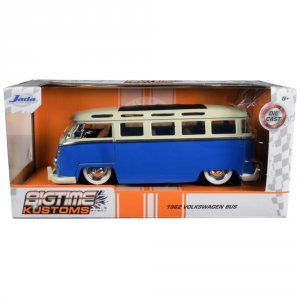 Jada 99056 1962 Volkswagen Bus Blue And Cream Bigtime Kustoms 124 Diec