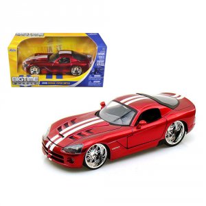 Jada 91803r 2008 Dodge Viper Srt10 Metallic Red 124 Diecast Model Car 