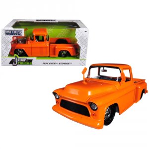 Jada 99040 1955 Chevrolet Stepside Pickup Truck Orange Just Trucks 124