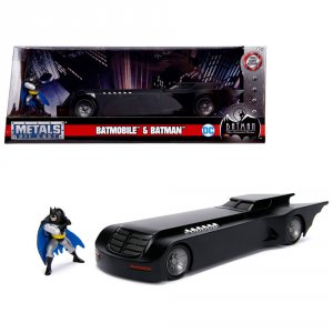 Jada 30916 Batmobile With Batman Diecast Figure Animated Series Dc Com