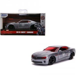 Jada 31844 2010 Chevrolet Camaro Silver War Machine Avengers Marvel Se