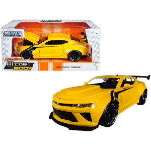 Jada 31064 2016 Chevrolet Camaro Widebody Metallic Yellow With Black S