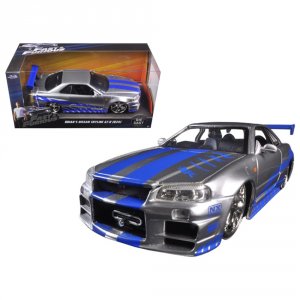 Jada 97158 Brian\'s Nissan Gtr Skyline R34 Rhd (right Hand Drive) Silv