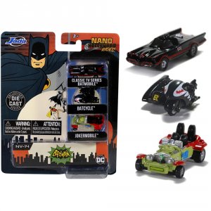 Jada 31988 Batman (1966-1968) Classic Tv Series 3 Piece Set Nano Holly